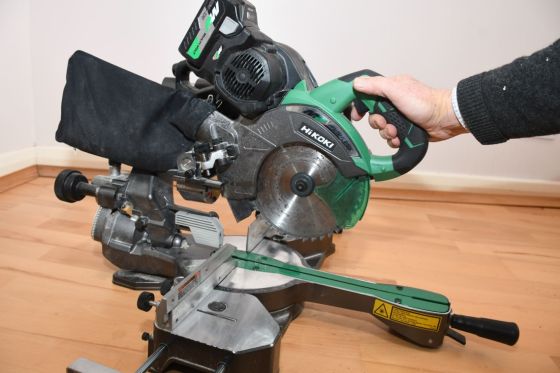 Hikoki mitre saw deals cordless